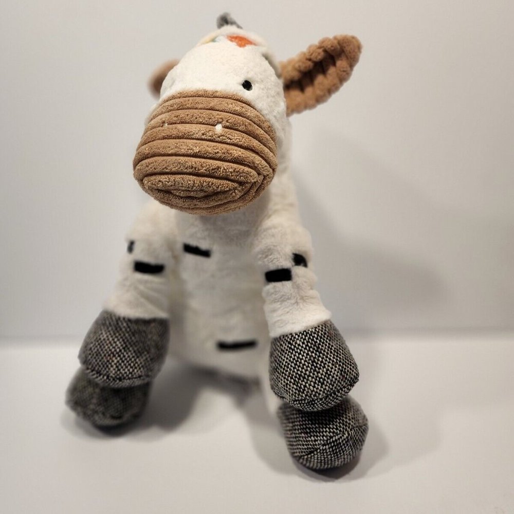 Levtex Baby Horse Tweed Paws White 14" Plush Stuffed Animal Toy